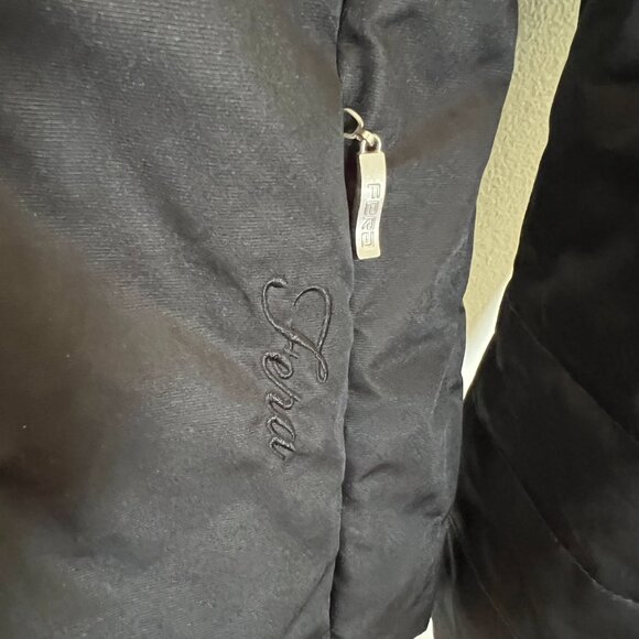 FERA Ski Parka Jacket black sz 16 thermolite insulation rhinestone trim - Picture 8 of 13